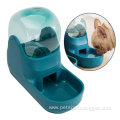 Dog Cat Feeder Waterer Dish Green Water Feeder